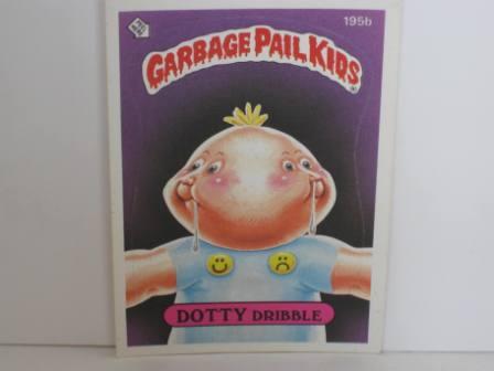 195b DOTTY Dribble 1986 Topps Garbage Pail Kids Card